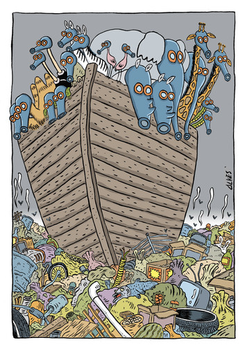 Cartoon: Trash (medium) by alves tagged nature