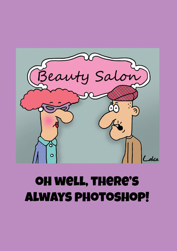 Cartoon: Beauty Salon cartoon (medium) by The Nuttaz tagged beauty,salon,photoshop,insults,marriage,ageing