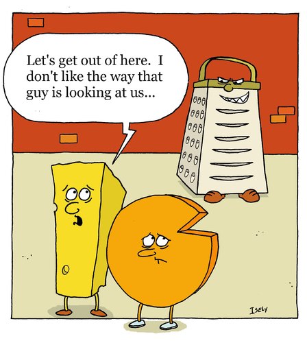 Cartoon: just grate... (medium) by sardonic salad tagged cheese,grater