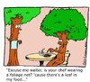 Cartoon: foliage net (small) by sardonic salad tagged trees,waiter,foliage,net,sardonicsalad