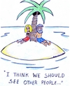 Cartoon: island (small) by sardonic salad tagged island cartoon relationship sardonic salad