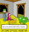 Cartoon: lettuce adore (small) by sardonic salad tagged lettuce,adore,cartoon,comic,sardonic,salad,christmas