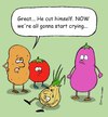 Cartoon: onion (small) by sardonic salad tagged onion,vegetable,cartoon,comic