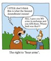 Cartoon: the right to bear arms (small) by sardonic salad tagged right,to,bear,arms,cartoon,comic,sardonicsalad