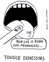 Cartoon: tongue depressor (small) by sardonic salad tagged tongue,depressor,cartoon