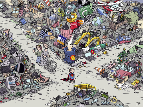 Cartoon: Settlement (medium) by beto cartuns tagged consumism