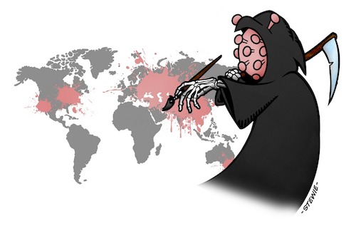 Cartoon: Corona Virus (medium) by stewie tagged virus,corona,china