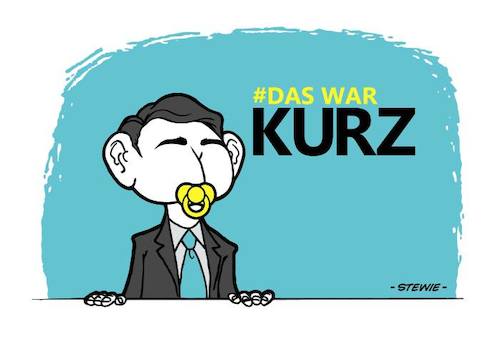 Cartoon: Das war Kurz (medium) by stewie tagged kurz,chancellor,austria,österreich,kanzler