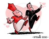Cartoon: catholic crisis (small) by stewie tagged love,priest,pope,bishop,liebe,priester,papst,bischof