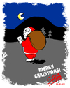 Cartoon: MERRY CHRISTMAS EVERYONE! (small) by stewie tagged merry,christmas,santa,claus,night,wood,list,nice