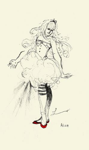 Cartoon: Alice in Wonderland (medium) by lavi tagged alice,in,wonderland,