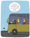 Cartoon: Busfahrer (small) by SCHÖN BLÖD tagged thomas,luft,cartoonalarm,bus,busfahrer,verkehr,reise,maulwurf,blind,fahrgäste
