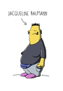 Cartoon: Jacqueline Baumann (small) by SCHÖN BLÖD tagged thomas,luft,cartoon,karikatur,lustig,lesbe,lesbisch,homesexuell,frau,piercing
