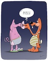Cartoon: Pfrsch (small) by SCHÖN BLÖD tagged hase,schwein,nase,tiere