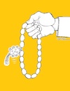 Cartoon: Rosary and corona (small) by ercan baysal tagged rosary,corona,covit19,pandemi,vaccine,doctor,physician,patient,medicine