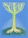 Cartoon: Tree and hands (small) by ercan baysal tagged earth,surface,tree,hand,green,artwork,cuddle,bill,poster,banner,picture,fine,fineart,image,vision,master,art,work,climate,handmade,environment,cartoon,illustration,line,colour,design,ercanbaysal,turkey,turkiye,turguie,artist
