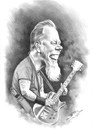 Cartoon: Metallica (small) by bpatric tagged james hetfield