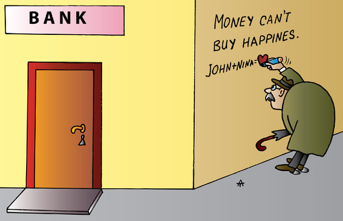 Cartoon: Bank (medium) by Alexei Talimonov tagged bank