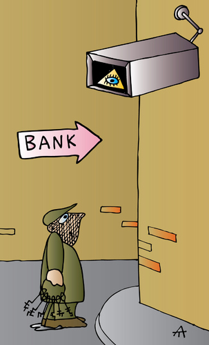 Cartoon: Bank (medium) by Alexei Talimonov tagged bank