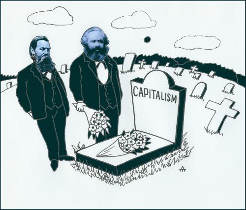 Cartoon: Capitalism (medium) by Alexei Talimonov tagged capitalism,financial,crisis,recession,marx,engels