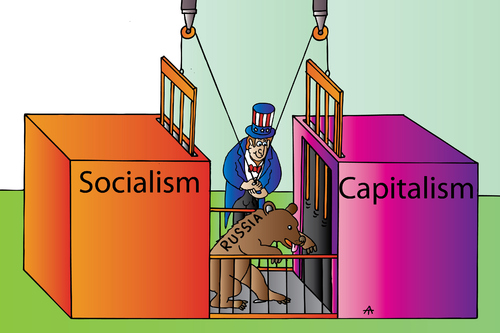 Cartoon: Capitalism (medium) by Alexei Talimonov tagged capitalism,socialism,russia