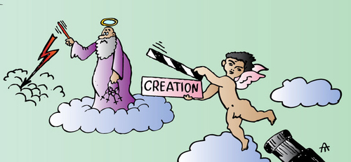 Cartoon: Creation (medium) by Alexei Talimonov tagged creation
