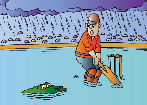 Cartoon: Cricket (medium) by Alexei Talimonov tagged cricket