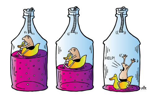 Cartoon: Drinking (medium) by Alexei Talimonov tagged drinking,vodka,alcohol