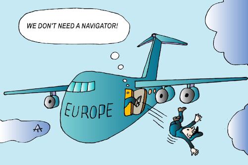 Cartoon: Europe (medium) by Alexei Talimonov tagged europe,navigator