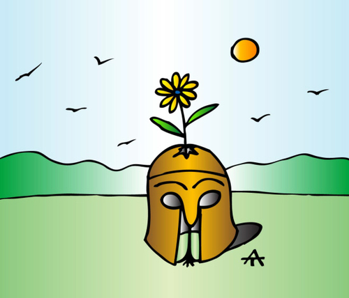 Cartoon: Flower (medium) by Alexei Talimonov tagged flower