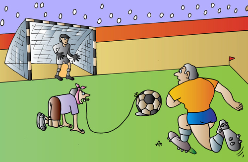 Cartoon: Football (medium) by Alexei Talimonov tagged football