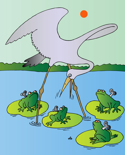 Cartoon: Frogs (medium) by Alexei Talimonov tagged frogs