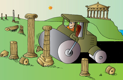 Cartoon: Greece (medium) by Alexei Talimonov tagged greece