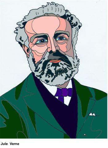 Cartoon: Jules Verne (medium) by Alexei Talimonov tagged author,literature,books,jules,verne