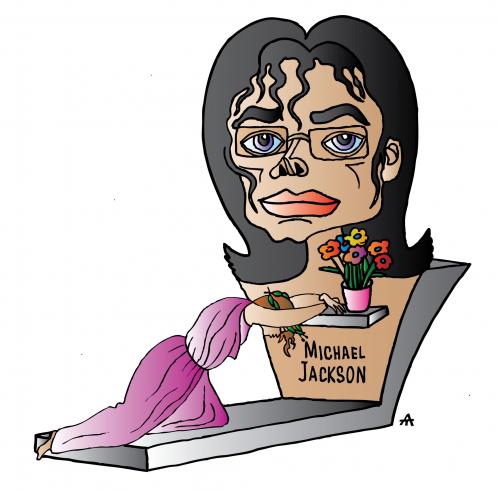 Cartoon: Michael Jackson (medium) by Alexei Talimonov tagged michael,jackson
