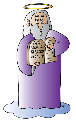 Cartoon: No! (medium) by Alexei Talimonov tagged wine,drinking,alcohol