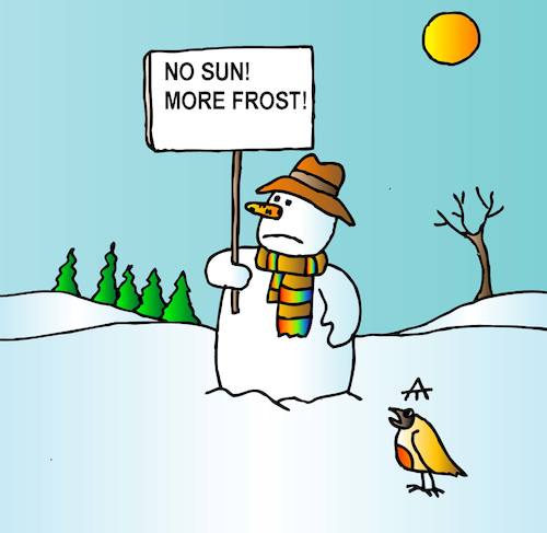 Cartoon: Snowman (medium) by Alexei Talimonov tagged snowman,winter