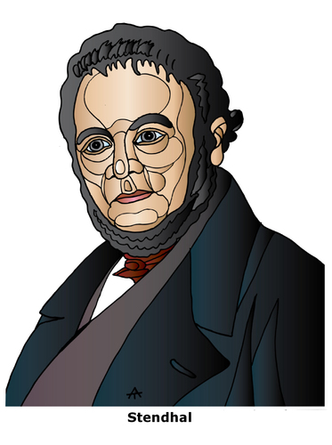 Cartoon: Stendhal (medium) by Alexei Talimonov tagged stendhal