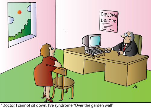 Cartoon: Syndrome Over The Garden Wall (medium) by Alexei Talimonov tagged doctor,syndrome