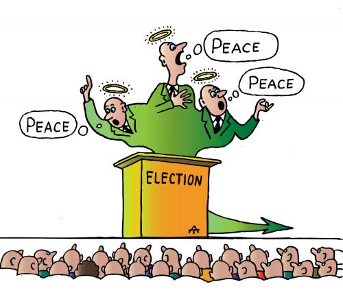 Cartoon: Tribuna EU elections (medium) by Alexei Talimonov tagged eu,elections,european,union