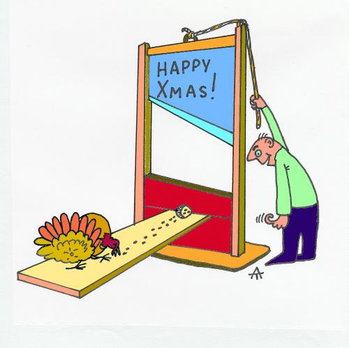 Cartoon: Xmas (medium) by Alexei Talimonov tagged xmas,turkey