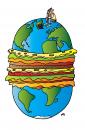 Cartoon: Big Mac (small) by Alexei Talimonov tagged world,poverty,starving,mac,junk,food