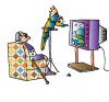 Cartoon: Blind and TV (small) by Alexei Talimonov tagged blind,tv