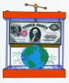 Cartoon: Dollar Press (small) by Alexei Talimonov tagged dollar currency financial crisis recession