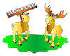 Cartoon: Elks (small) by Alexei Talimonov tagged elks
