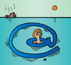 Cartoon: email at sea (small) by Alexei Talimonov tagged email sea ocean