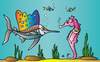 Cartoon: Fish-Taxi (small) by Alexei Talimonov tagged fish taxi