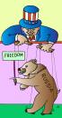 Cartoon: Freedom (small) by Alexei Talimonov tagged usa russia
