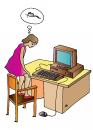 Cartoon: Girl And PC (small) by Alexei Talimonov tagged pc,mouse,internet