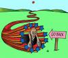 Cartoon: Go Back (small) by Alexei Talimonov tagged go,back